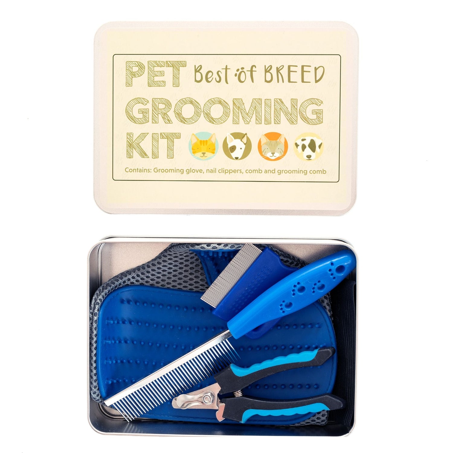 Apples To Pears Gift In A Tin Pet Grooming Kit - Little Whispers