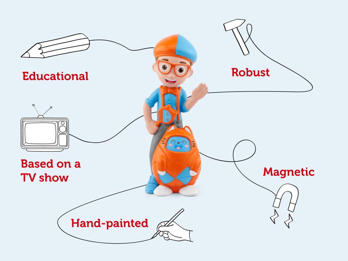 Tonies Audio Character - Blippi Tonie (Pre-Order Now - due in approx 20 March) - Little Whispers