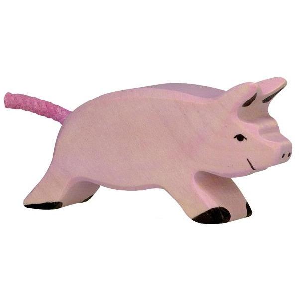 Holztiger Piglet Running 80067 - Little Whispers