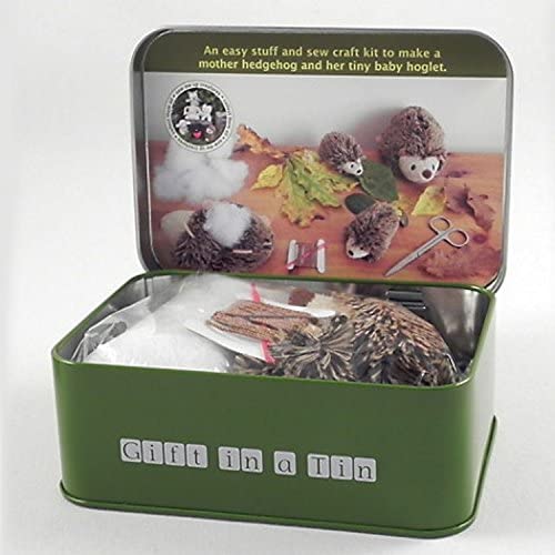 Apples To Pears Gift In A Tin Sew Me Up Hedgehog & Hoglet - Little Whispers