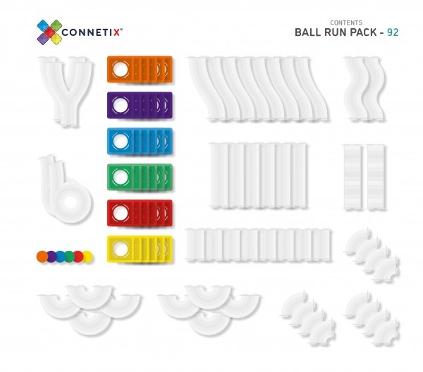 Connetix Tiles Ball Run Pack 92 Piece - Little Whispers