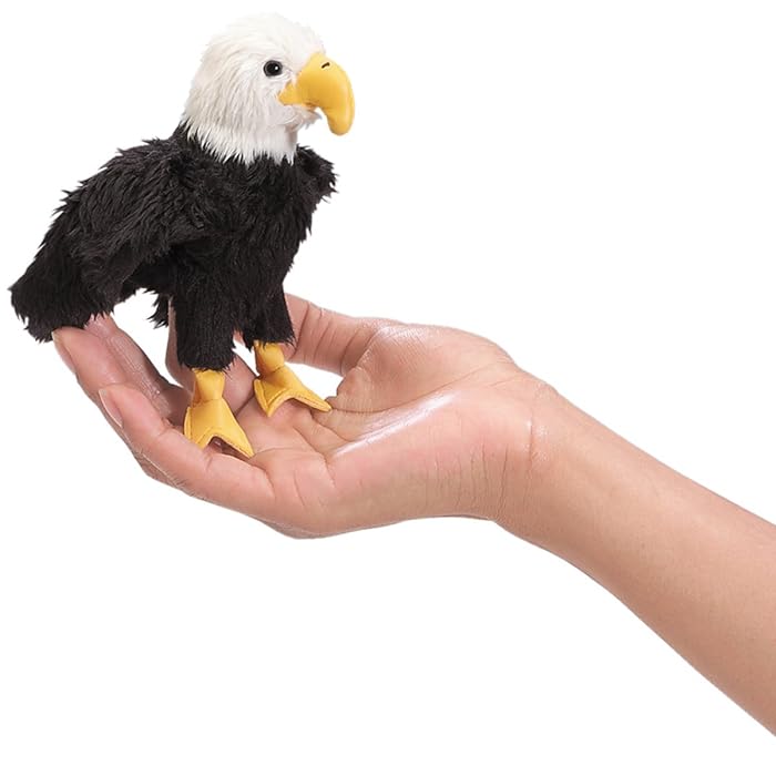 Folkmanis Mini Eagle Finger Puppet (Pre-Order) - Little Whispers