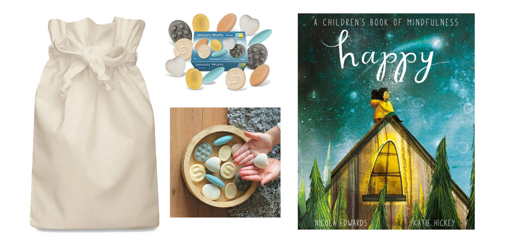 Happy Story Sack with Sensory Worry Stones - Little Whispers