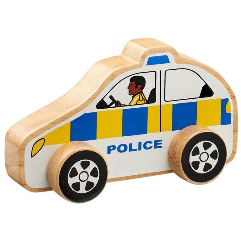 Lanka Kade Wooden Police Car - Little Whispers