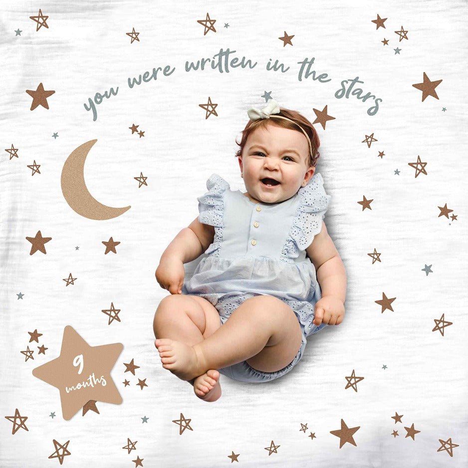 Lulujo Baby's First Year Milestone Blanket & Cards Set - Little Whispers