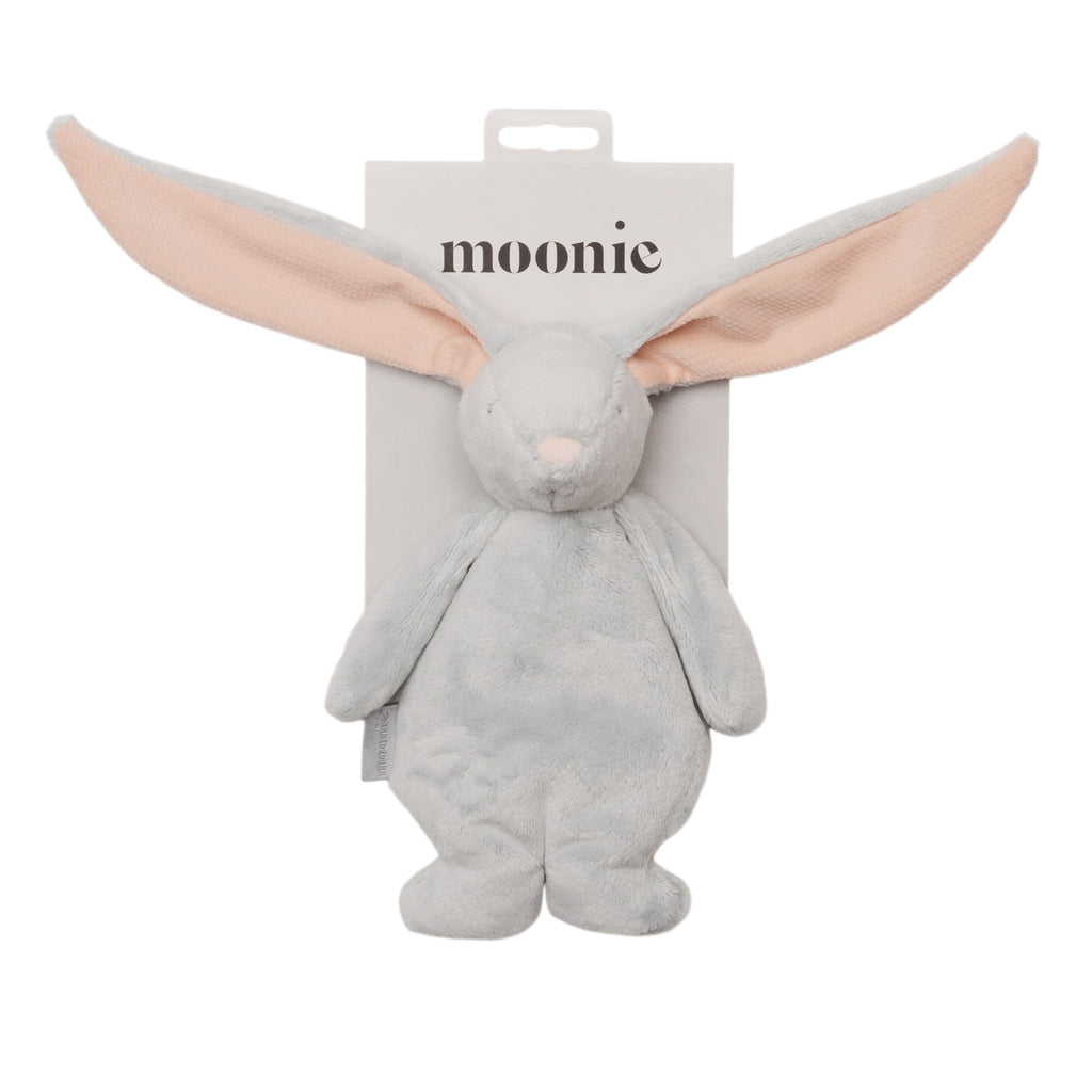 Moonie Sensory Comforter Cloud - Grey with Pink Ears - Little Whispers