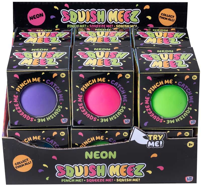Neon Stress Balls 6cm ASSORTED - Little Whispers