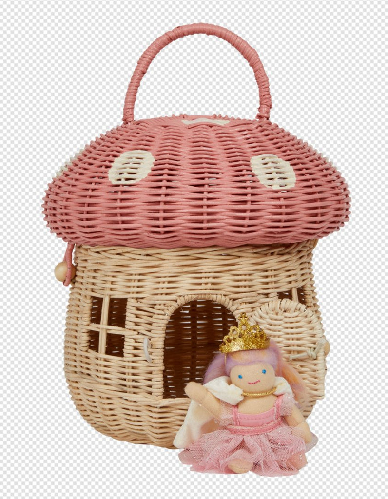 Olli Ella Musk Mushroom Basket - Little Whispers