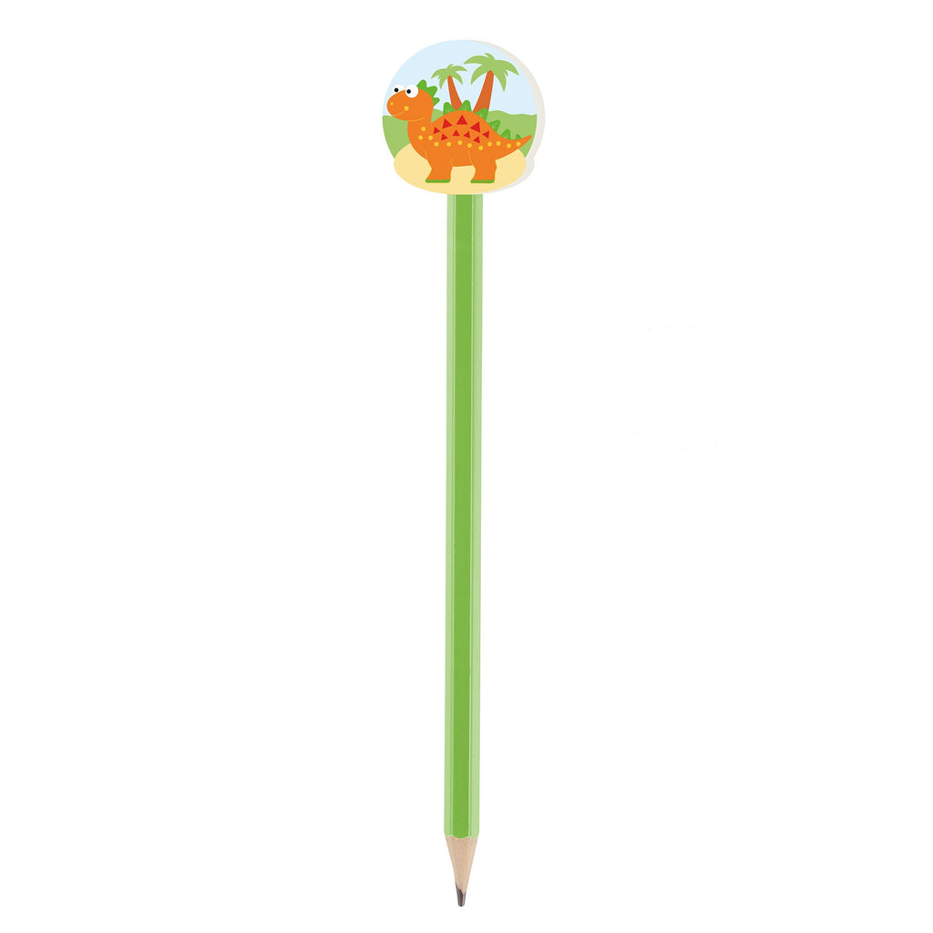 Orange Tree Wooden Stegosaurus Pencil - Little Whispers