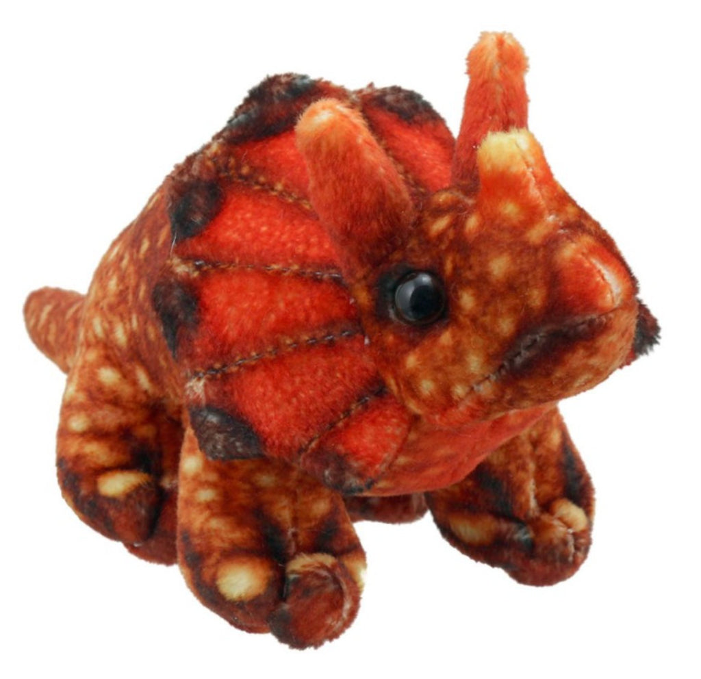 Puppet Company Triceratops Puppet Orange - Little Whispers