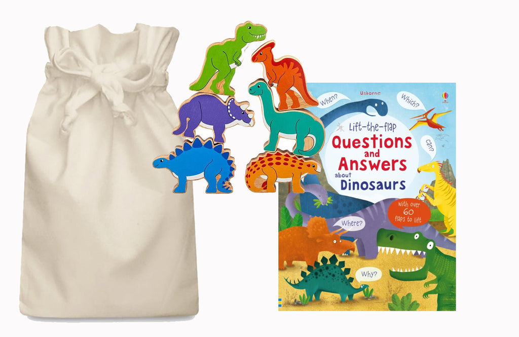 Questions and Answers about Dinosaurs Story Sack - Little Whispers