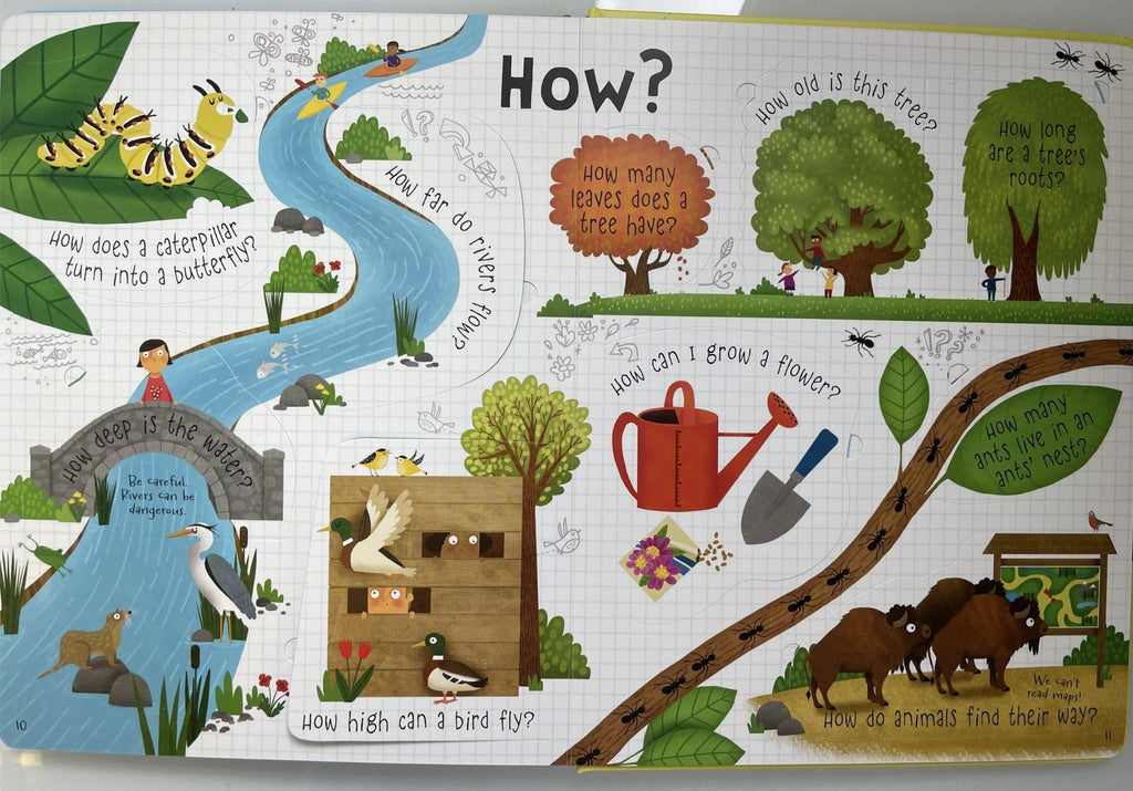 Questions and Answers about Nature Board Book - Little Whispers