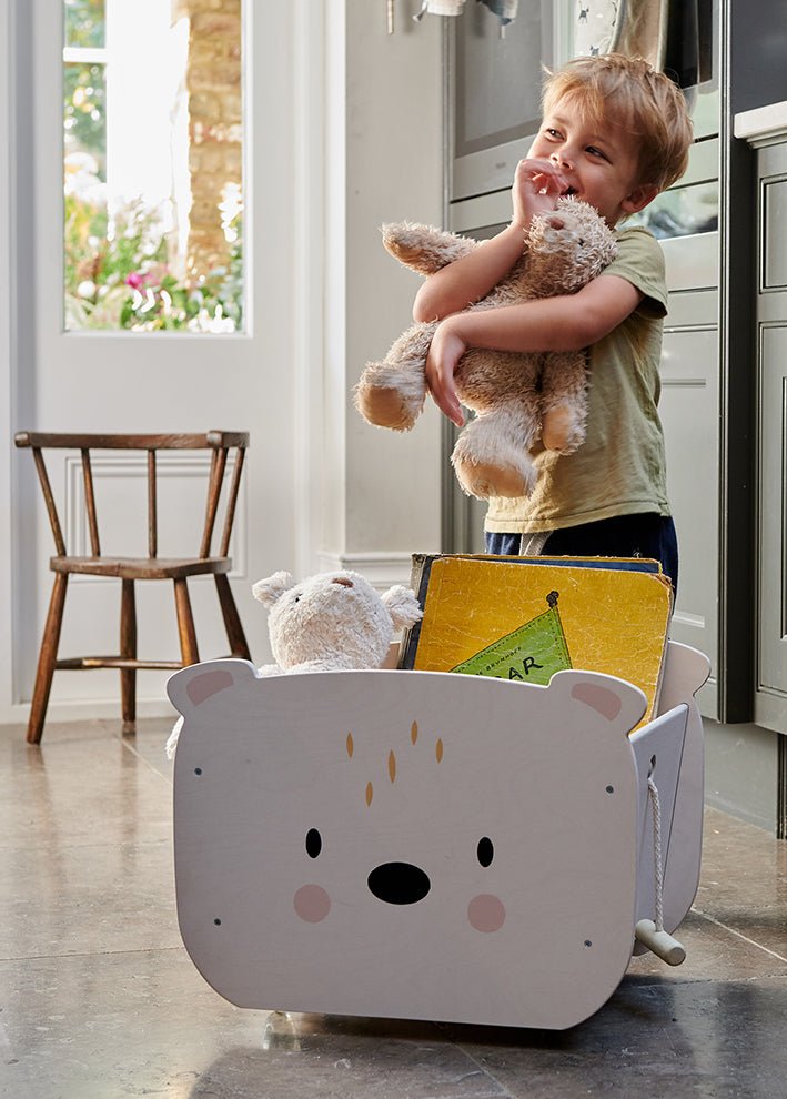 Tenderleaf Toys Pull Along Bear Cart (Direct Shipping) - Little Whispers
