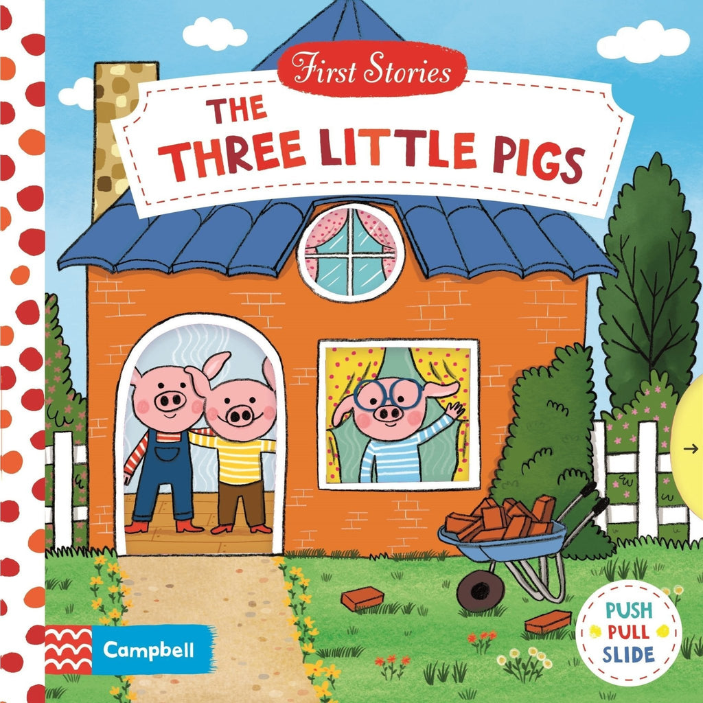 The Three Little Pigs Push, Slide Board Book - Little Whispers