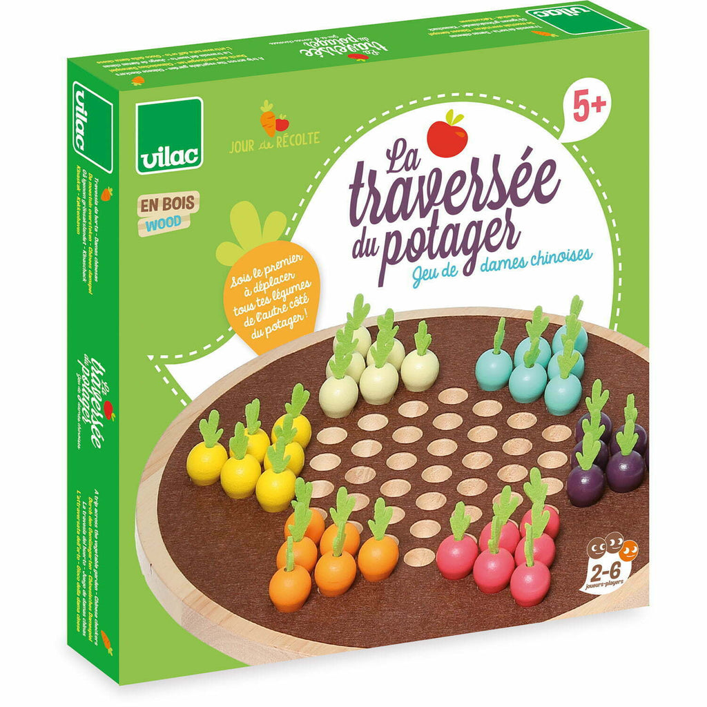 Vilac A Trip Across The Vegetable Garden – Chinese Checkers (Direct Shipping) - Little Whispers