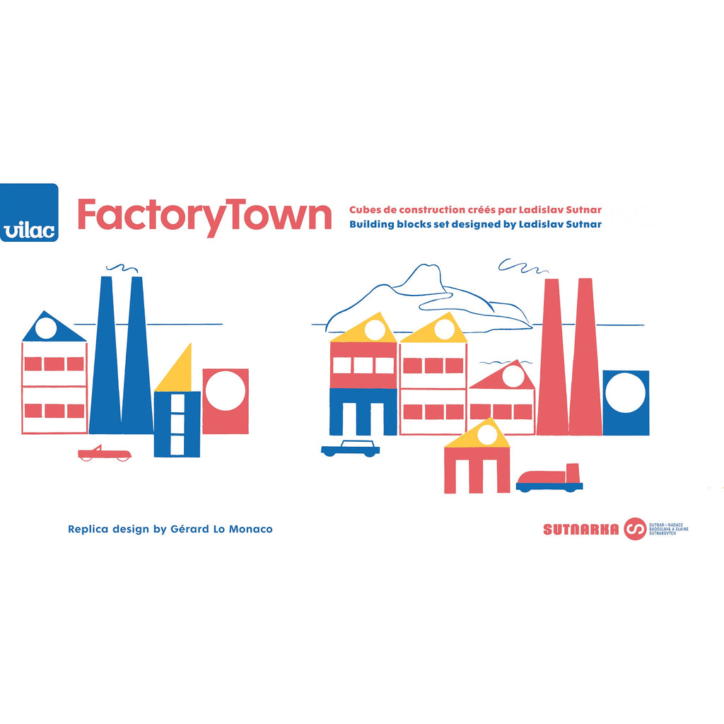 Vilac Factory Town Blocks (Direct Shipping) - Little Whispers