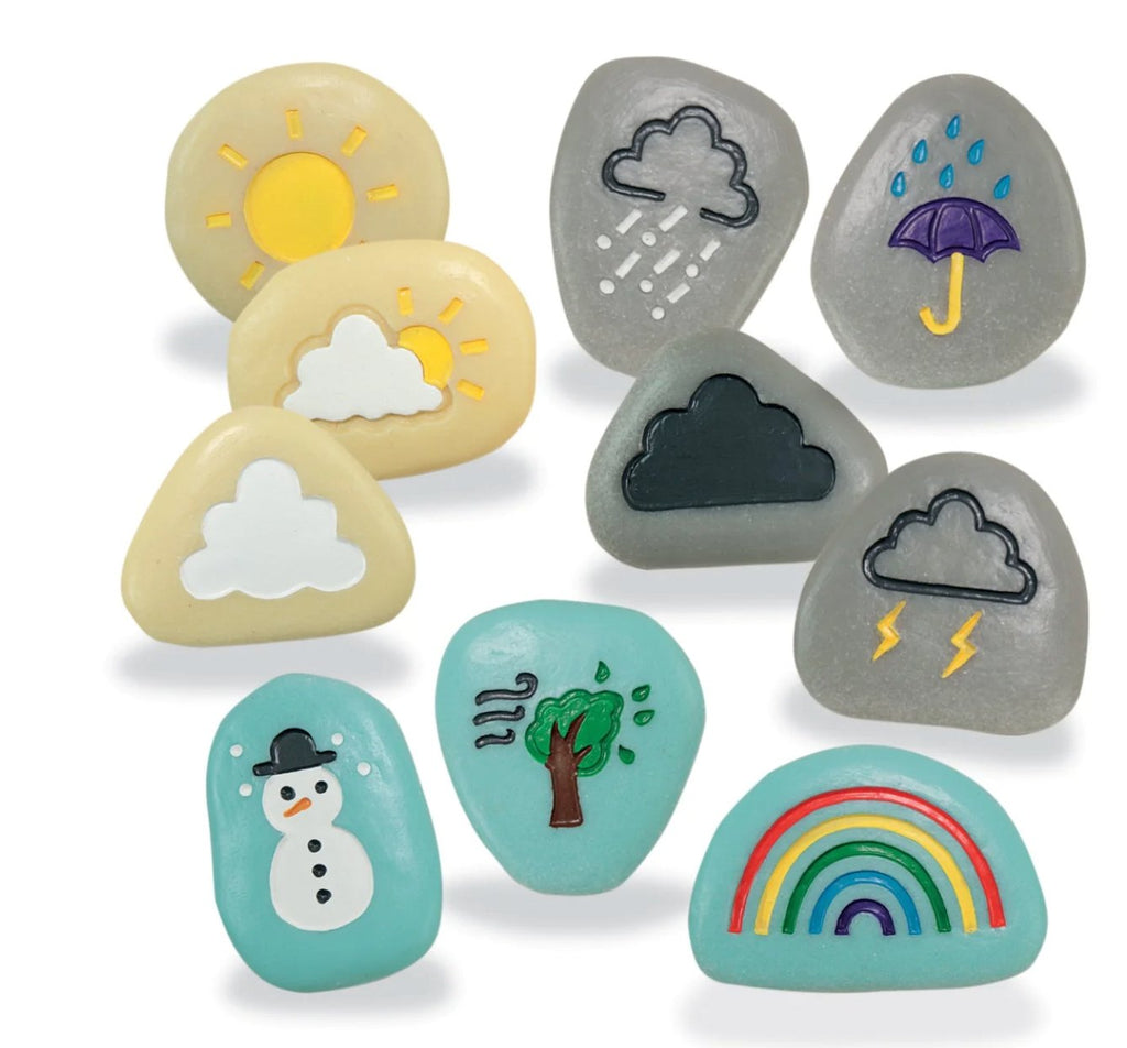 What makes it Rain Story Sack with Weather Stones - Little Whispers