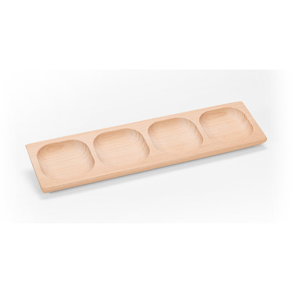 Wooden 4 Pebble Word Building Tray - Little Whispers