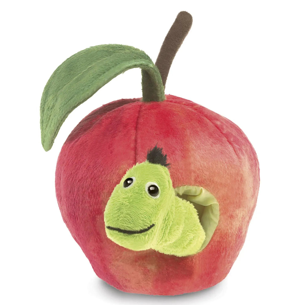 Worm in Apple Puppet - Little Whispers