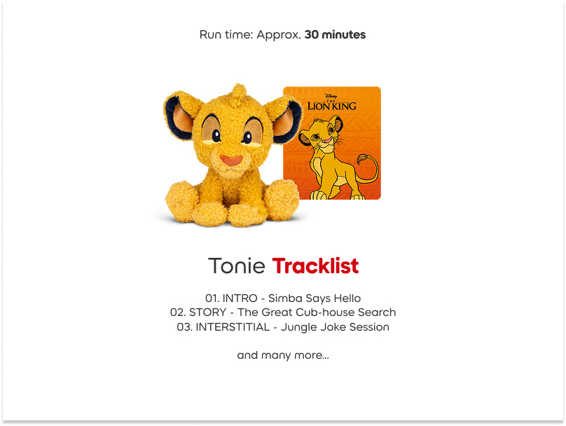 Simba Audio Cuddle Tonie Character