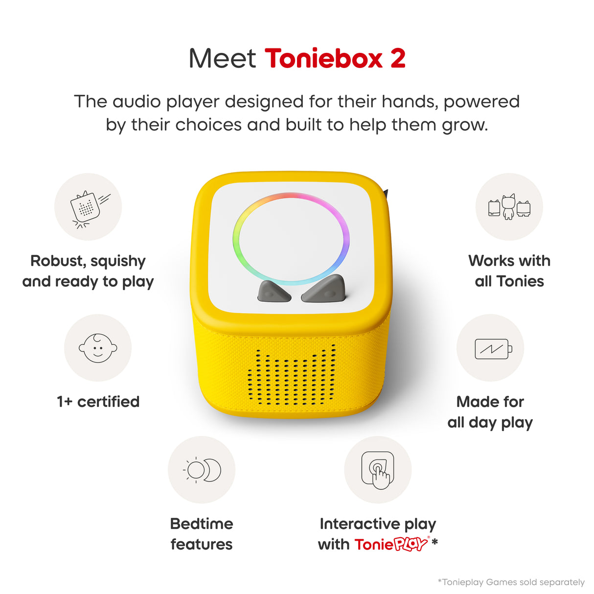 Toniebox 2 Starter Set + Pikachu Tonie - Yellow