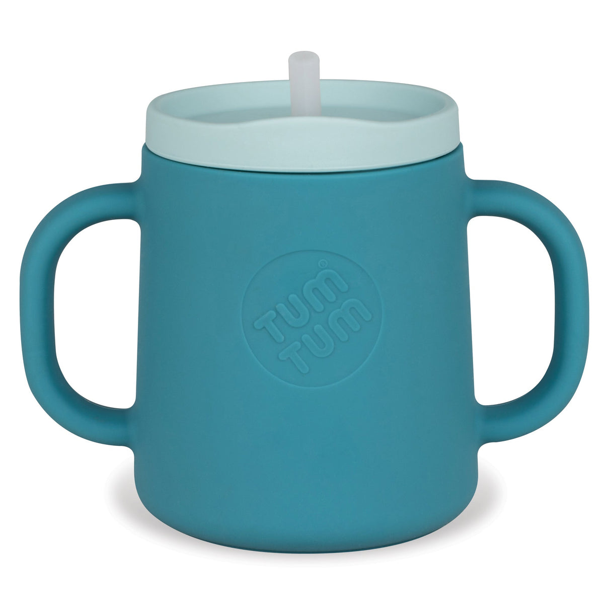 Tum Tum Silicone Blue 3 Way Trainer Cup with Straw - Little Whispers