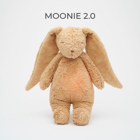 Moonie 2.0 Cappuccino Nature Bunny - The Organic Hummy Bunny with Lamp - Little Whispers