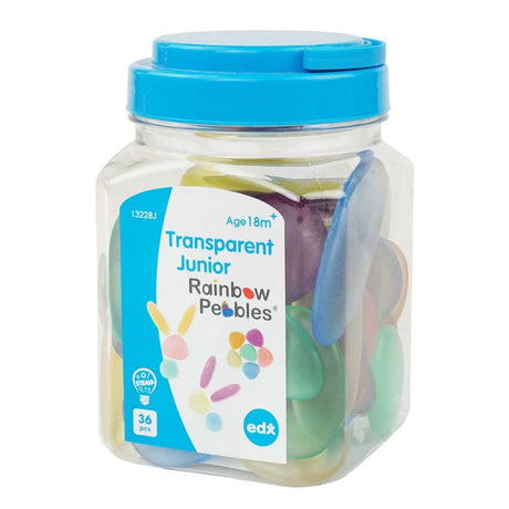 Translucent Junior Rainbow Pebbles x 36 - Little Whispers