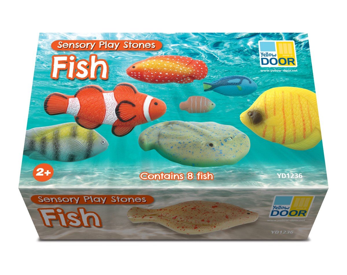 Yellow Door Fish Sensory Play Stones - Little Whispers
