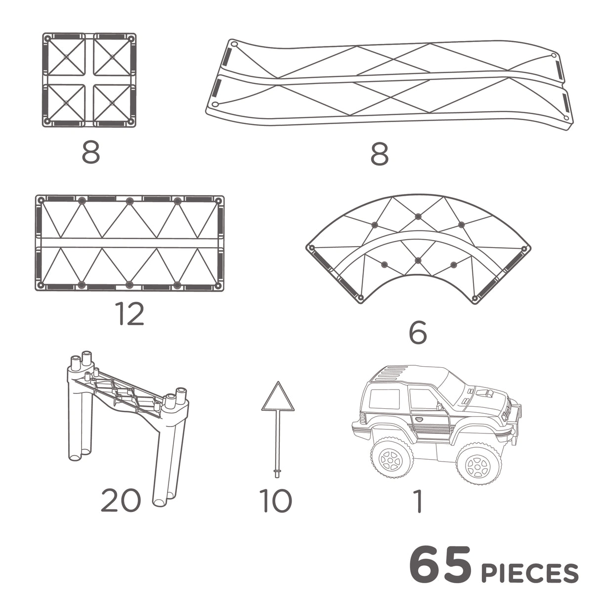 CleverClixx Race Track Intense 65 Pieces
