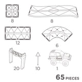 CleverClixx Race Track Intense 65 Pieces