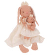 Lelovs Mom and Baby Bunny Linen Dolls  