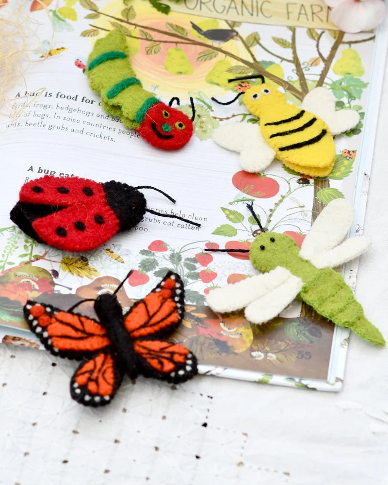 Tara's Treasures Insects and Bugs - Finger Puppet Set