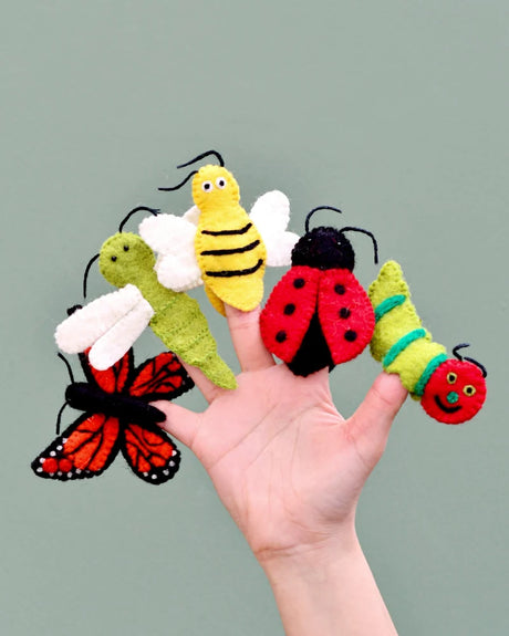 Tara's Treasures Insects and Bugs - Finger Puppet Set