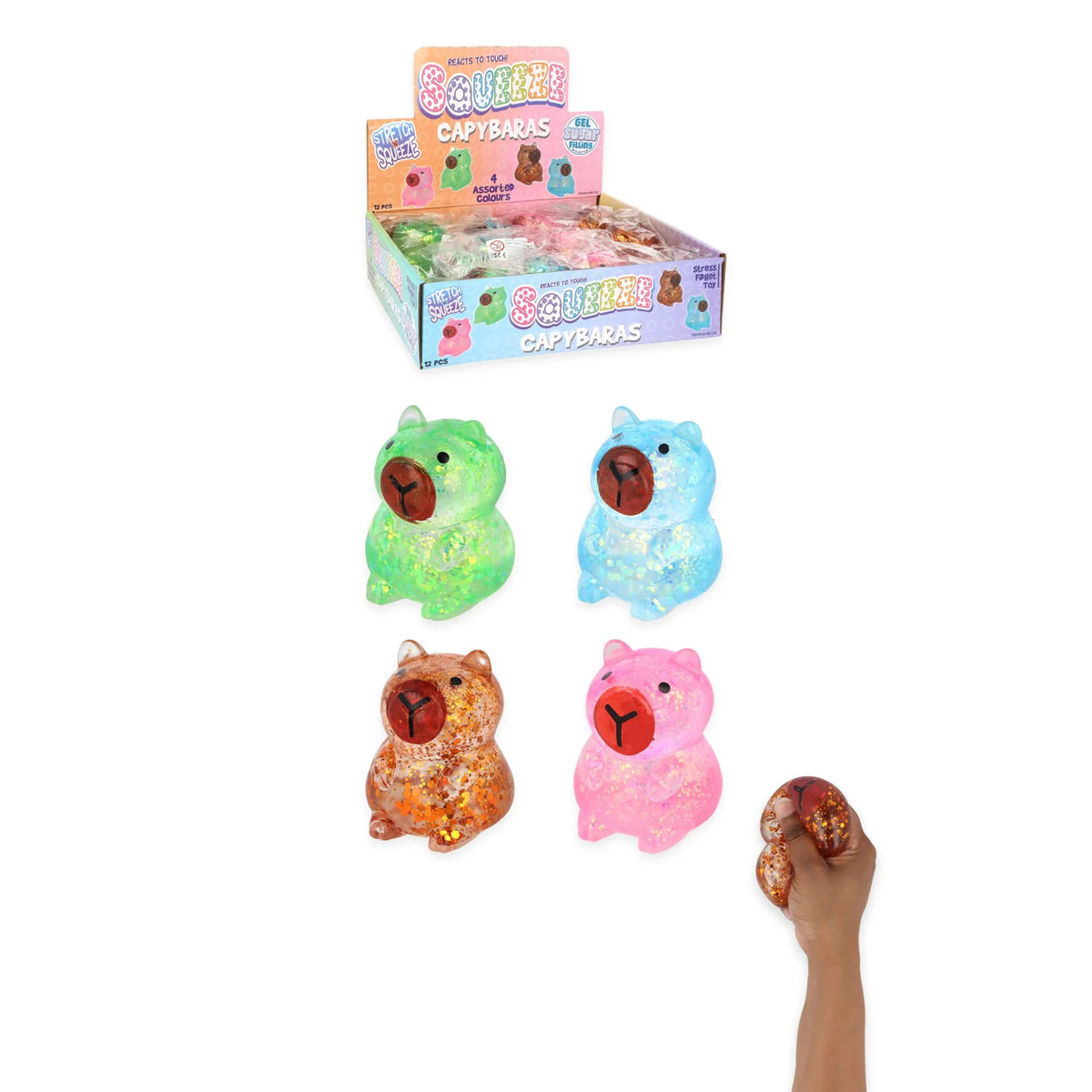 Capybara Squeeze Toy with Sugar/Maltose Filling (8.5cm)