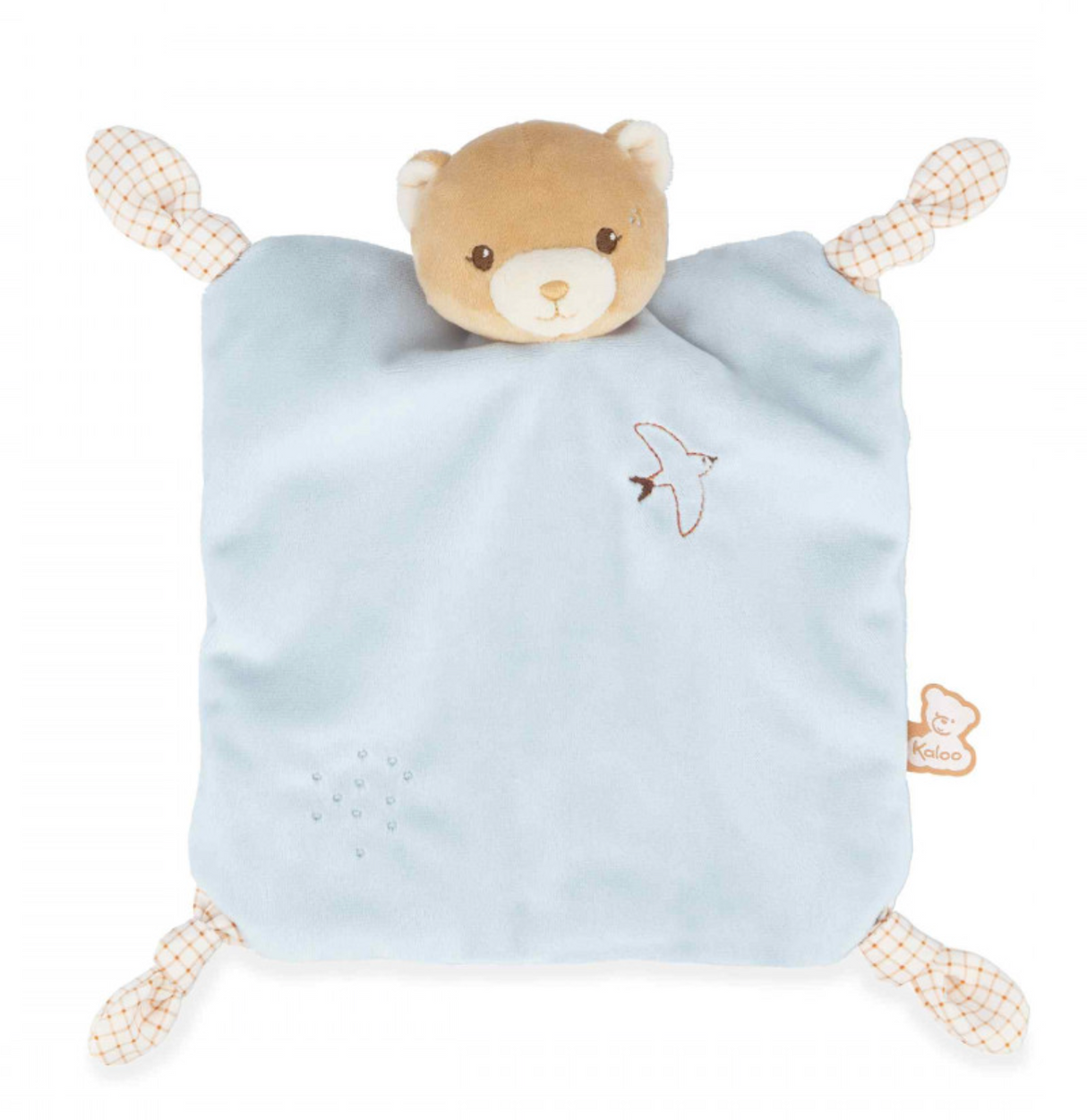 Kaloo Blue Teddy Bear Comforter
