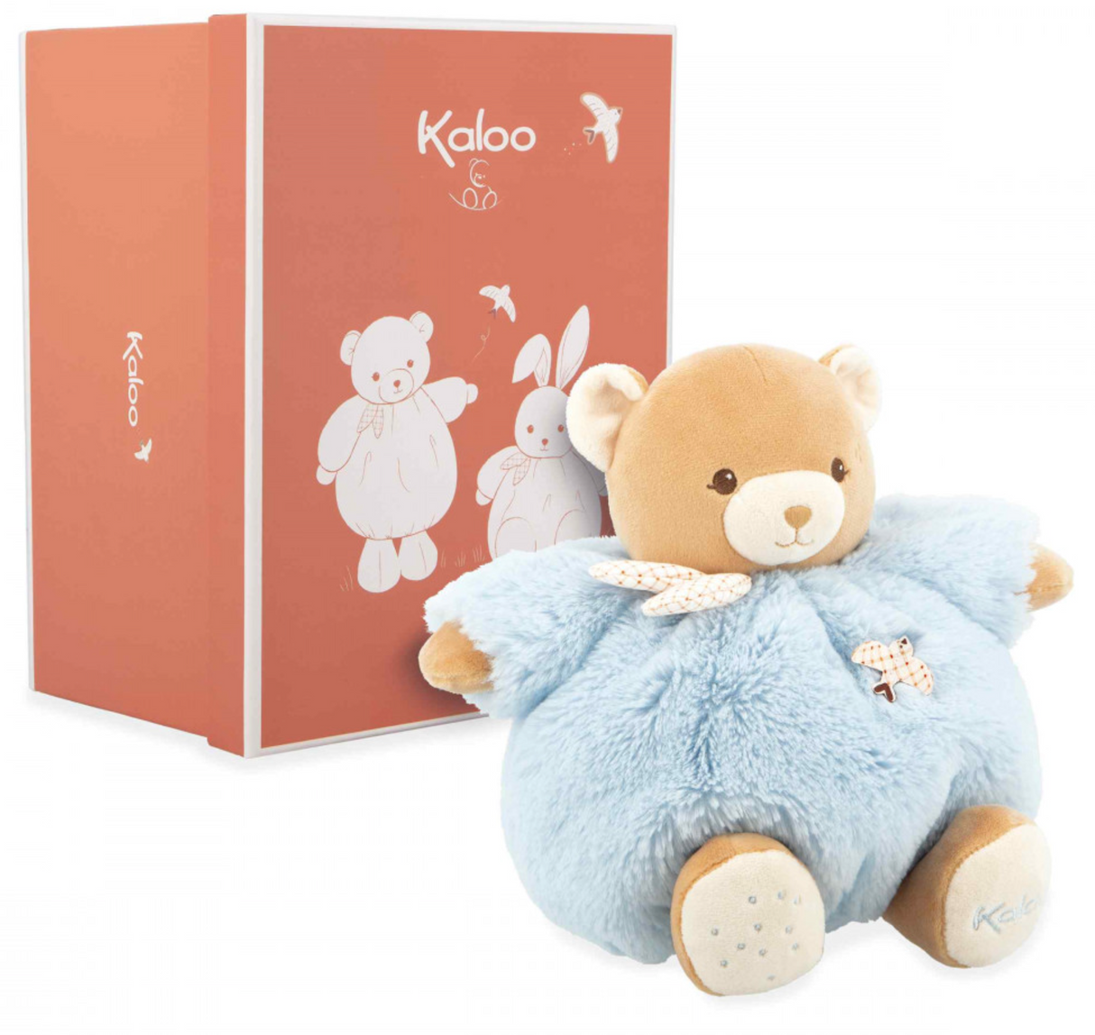 Kaloo Blue Large Plush Chubby Bear 25cm