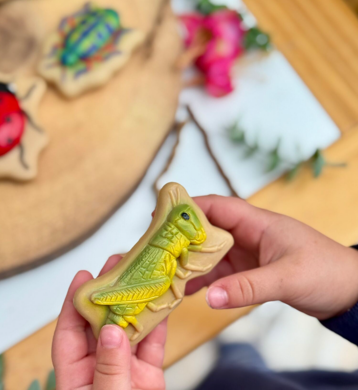 Yellow Door Bugs Sensory Play Stones lifestyle