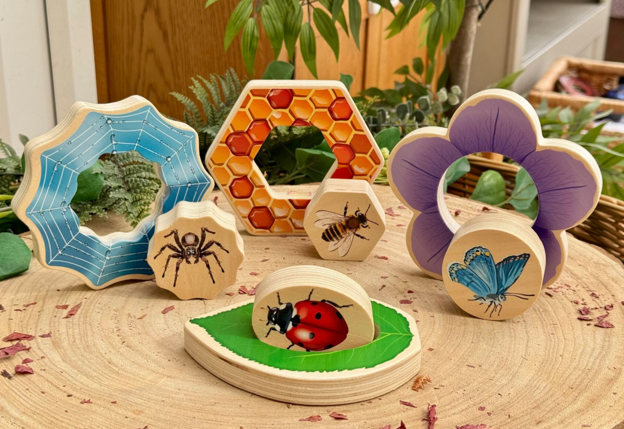 Yellow Door Who's Hiding? Garden Bugs All Shapes