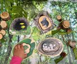 Yellow Door Who’s Hiding? Woodland Animals showing other side of pieces