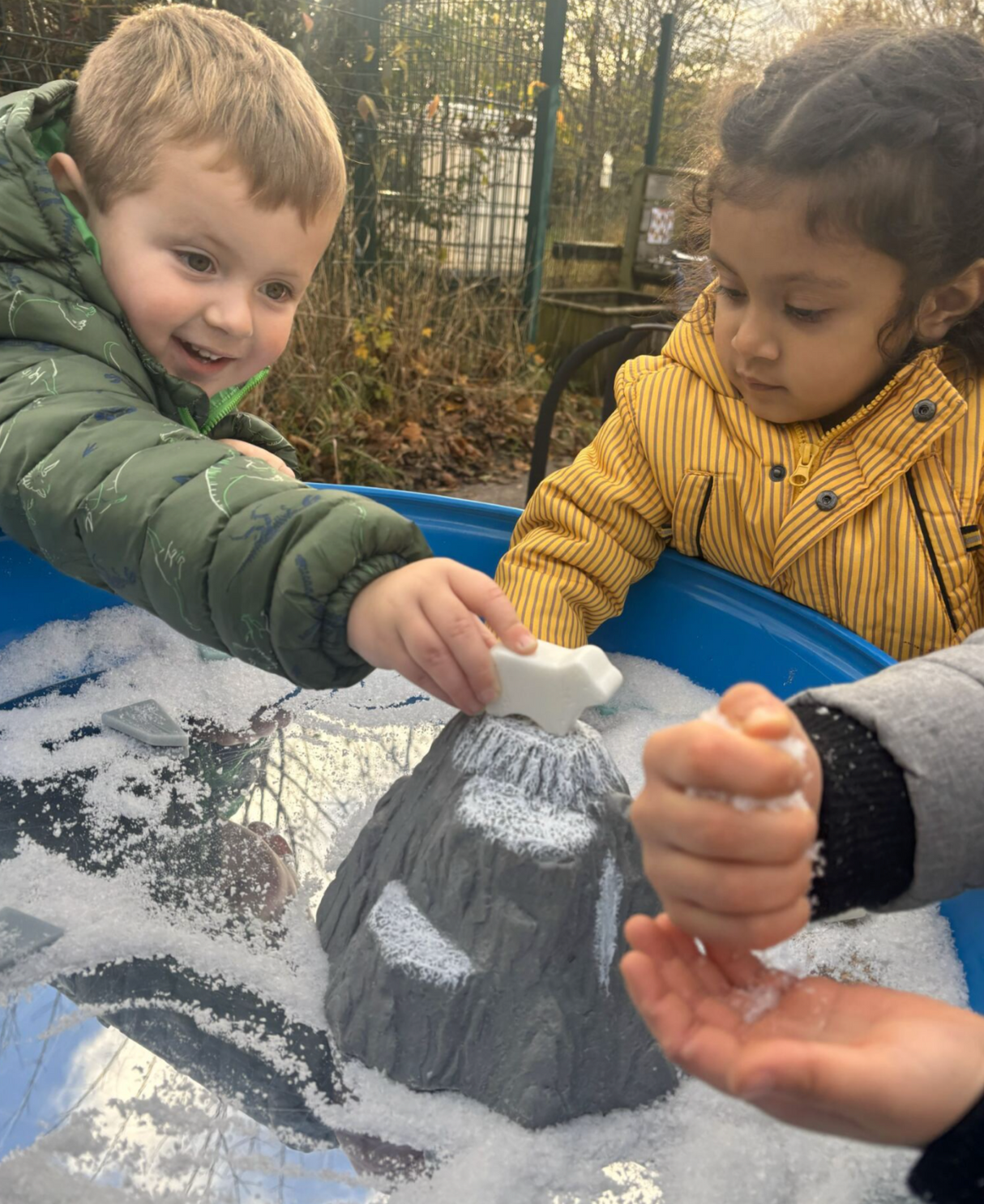 Yellow Door Play Mountain with children playing