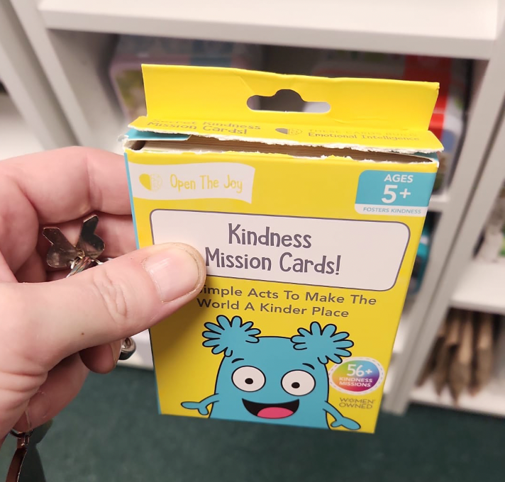 Open the Joy® Kindness Mission Cards (Ripped Box)