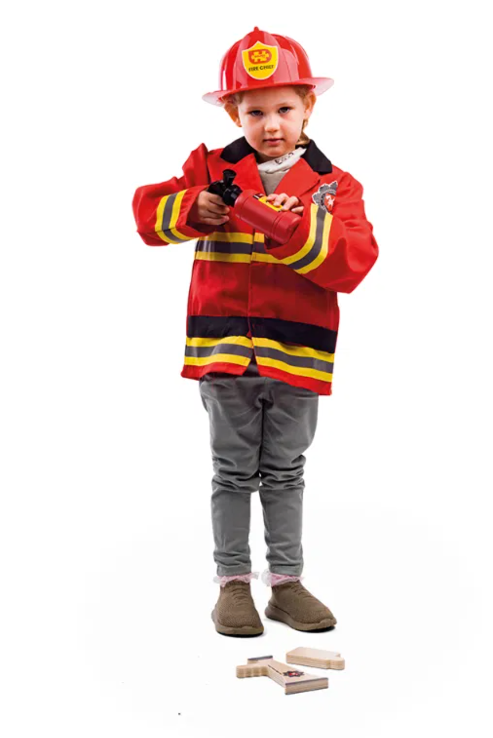 Firefighter Dress Up on a child