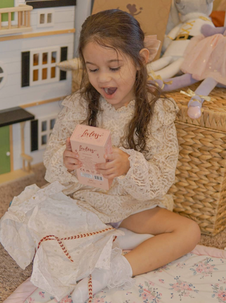 Mom and Baby Bunny Linen Dolls  Life style