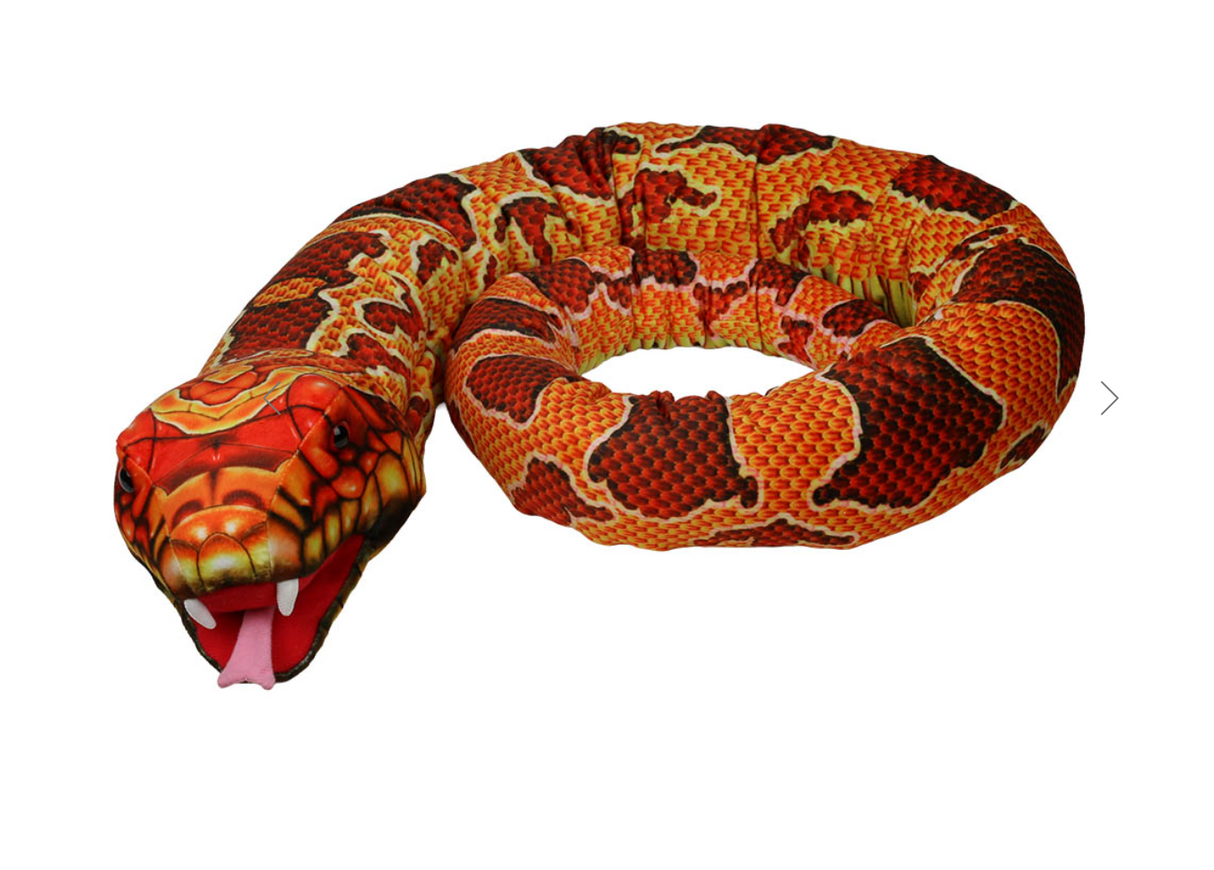 Large Creatures Orange Snake Hand Puppet