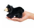 Folkmanis Mini Black Bear Finger Puppet