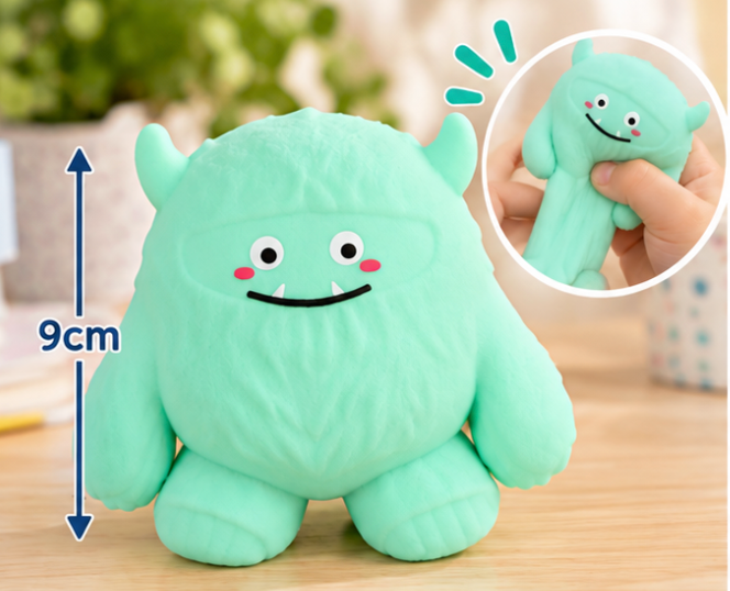 Squishy Sand Sensory Yeti Monster 9cm Green