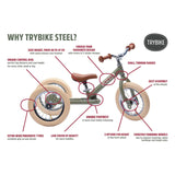 TryBike 2in 1 Balance Bike/Trike Matte