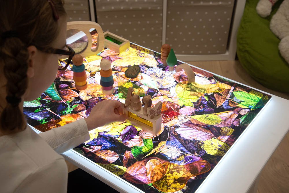A2 Light Panel + Autumn Leaves Play Mat 73578P (Direct Shipping) - Little Whispers