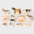 Tickit Wooden Domestic Animal Blocks (15)